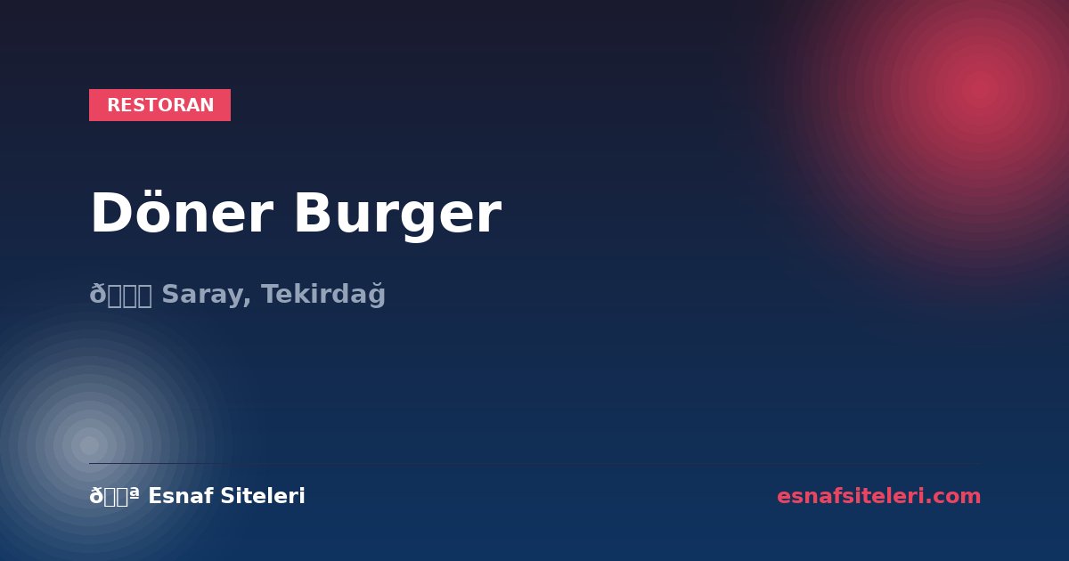 Döner Burger