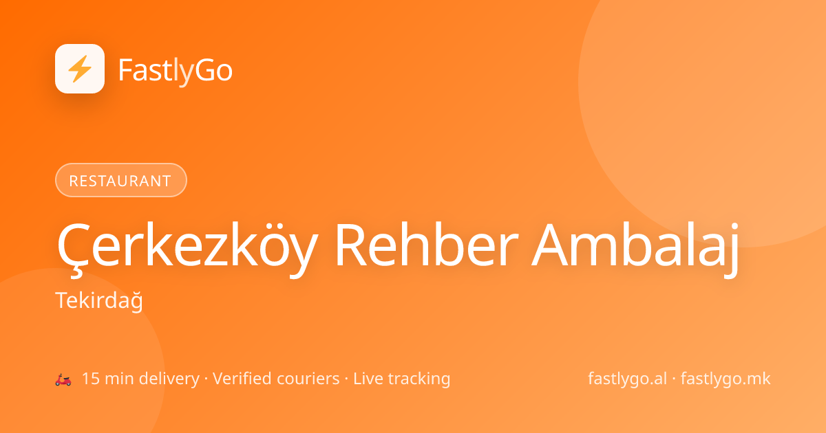 Çerkezköy Rehber Ambalaj