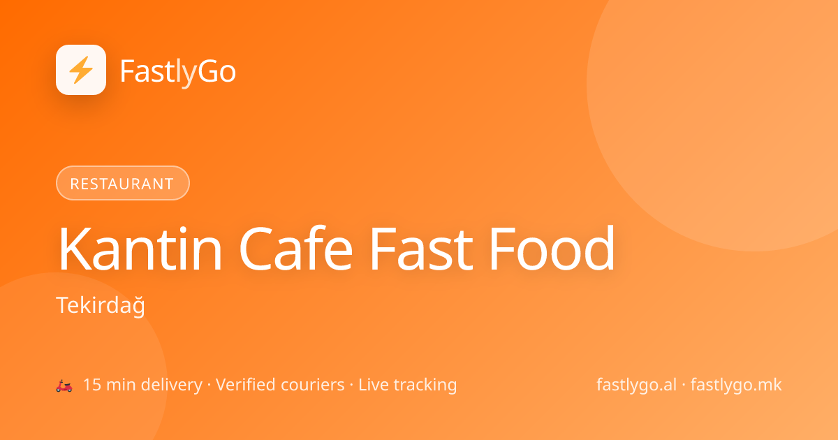 Kantin Cafe Fast Food