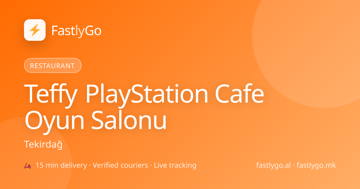 Teffy PlayStation Cafe Oyun Salonu