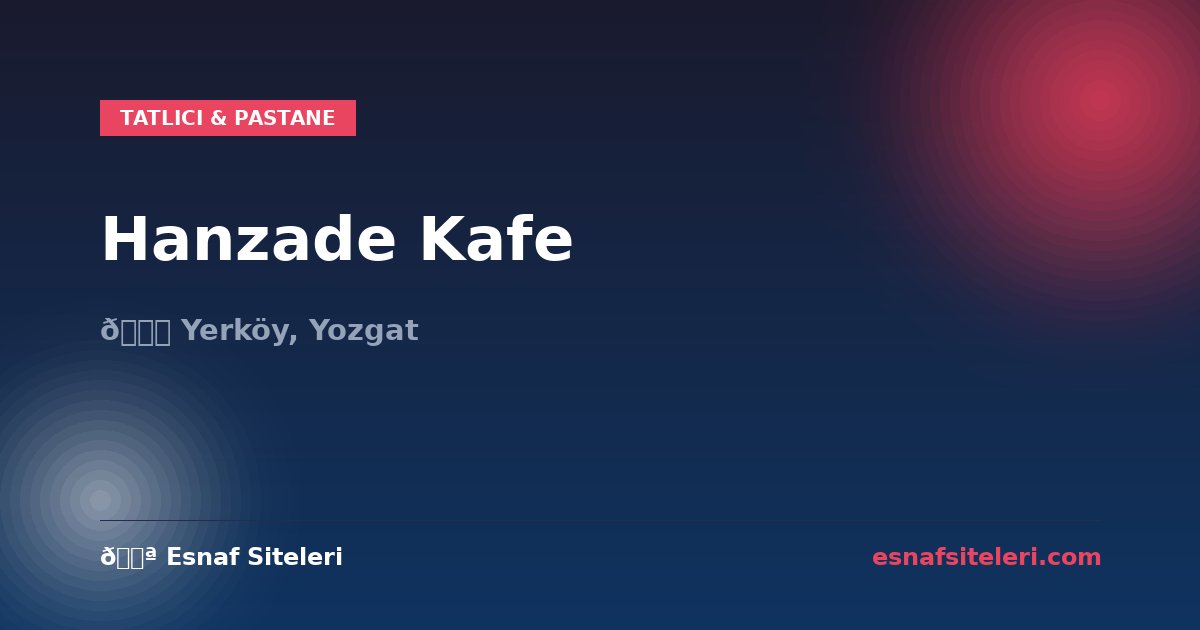 Hanzade Kafe