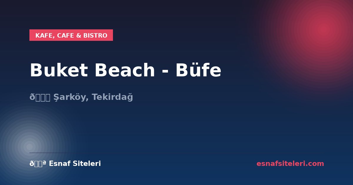 Buket Büfe