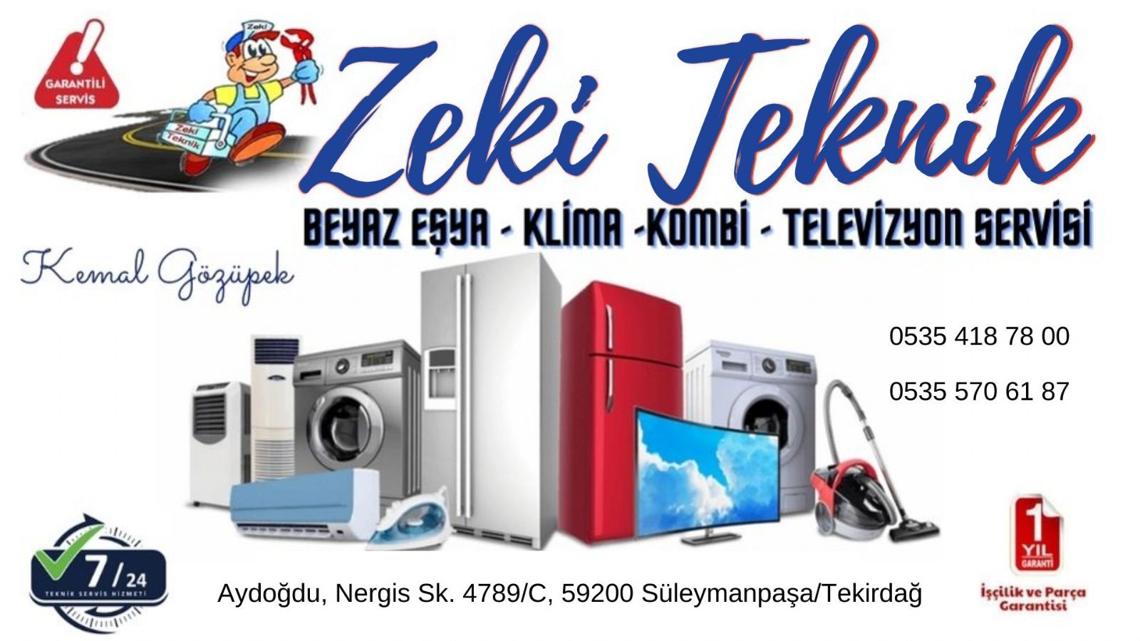 Süleymanpaşa Arçelik Beyaz Eşya Tamircisi 444 28 46