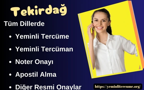 Tekirdağ Yeminli Tercüman